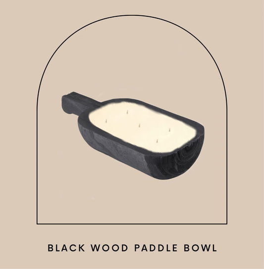 Black Wood Handle Bowl