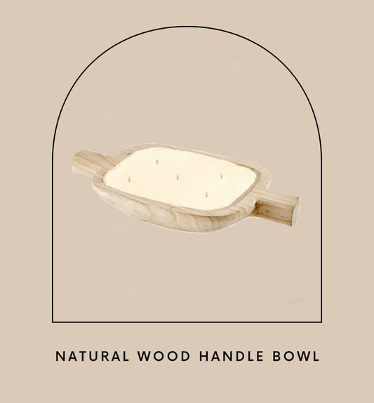 Natural Wood Handle Bowl